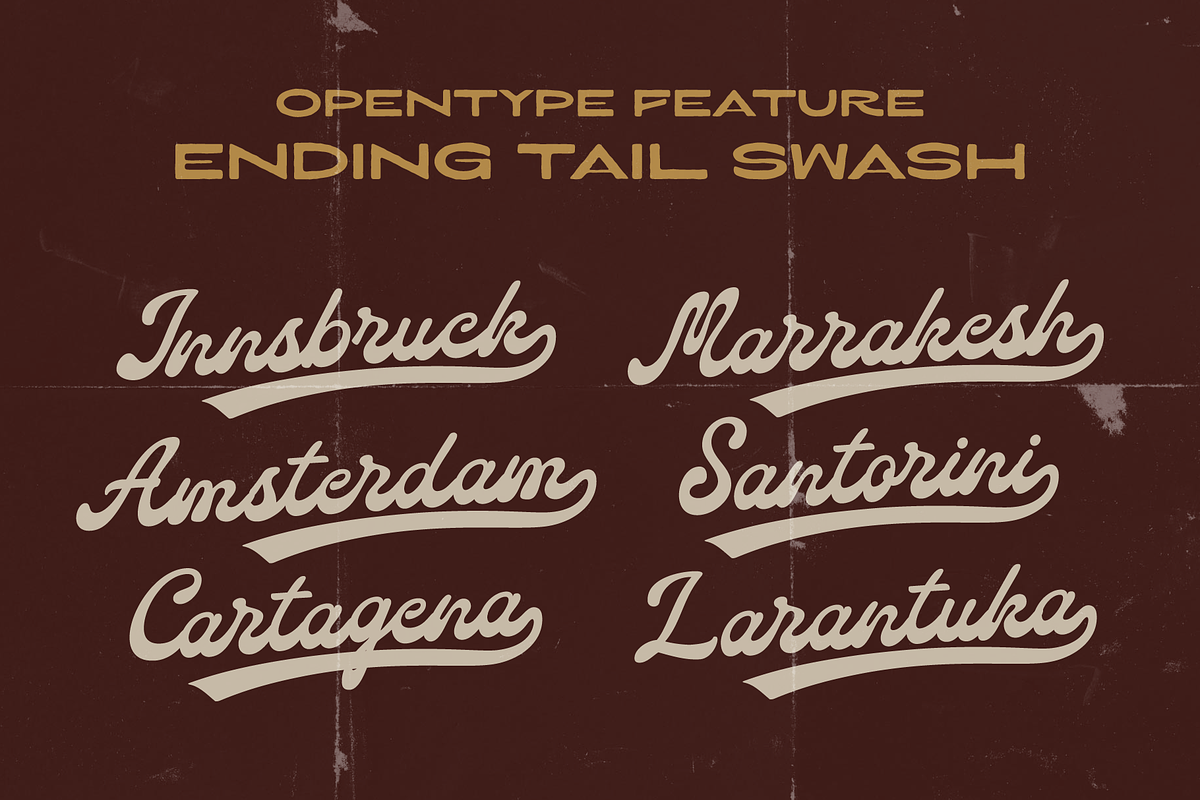 Canberra Alcon Vintage Font Duo, a Script Font by Tyasify (Photo 3 of 13)