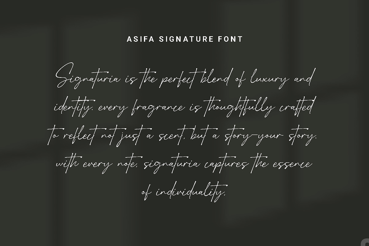 Asifa Signature - Handwritten Font, a Handwritten Font by RHD Creative Studio (Photo 6 of 10)