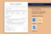 ATS Resume Word, Pages, Google Docs, a Resume Template by VictoriousVita (Thumbnail 2 of 7)