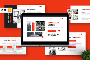 Strategic Vision - Business GSL, a Presentation Template by Deepslide Studio