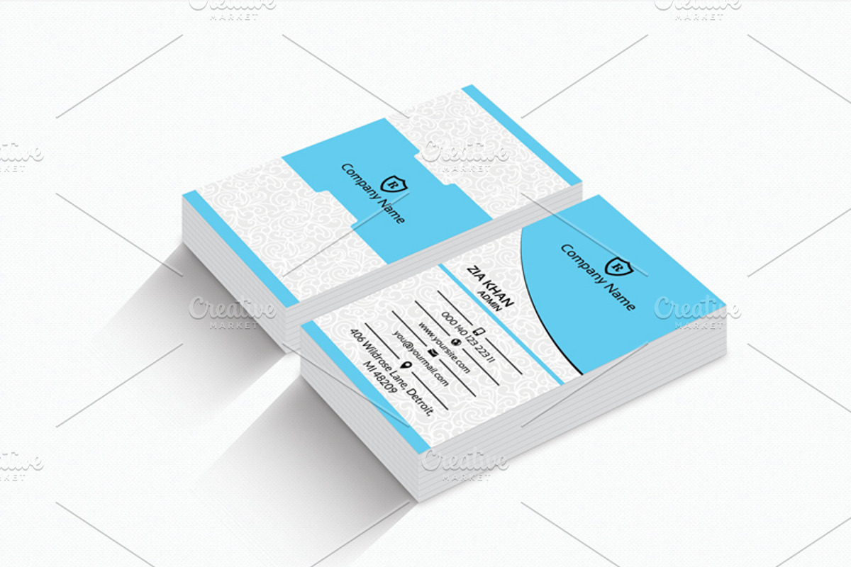 Modren Stylish Business Card, a Business Card Template by Zia Grfx (Photo 3 of 5)