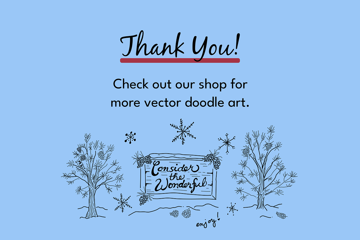 Wonderful Winter Illustrations, a Seasonal Illustration by AJ Doodles (Photo 18 of 18)