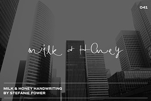 Milk & Honey Handwritten Font