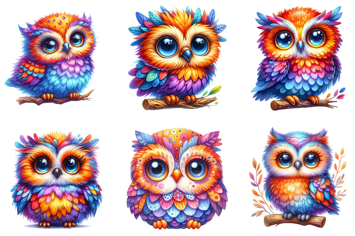 Whimsical Owl, a Seasonal Illustration by DreamArtGraphic (Photo 3 of 4)