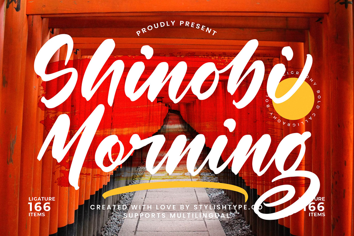 Shinobi Morning Bold Calligraphy, a Script Font by stylishtype.co (Photo 1 of 20)