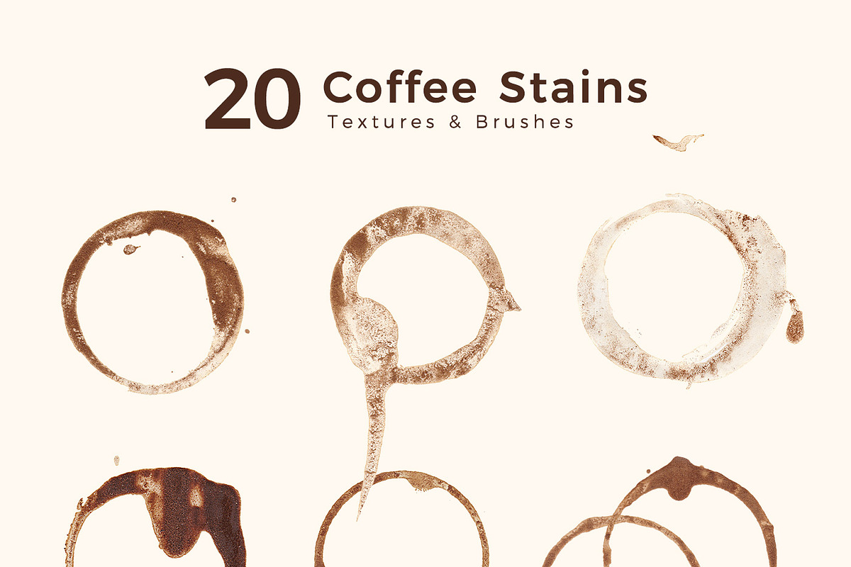 Coffee Stains Textures & Brushes, a Texture Graphic by P.F. Creative Lab (Photo 3 of 3)