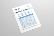 Project Schedule | MS Word & Indd, a Stationery Template by Leaflove (Thumbnail 3 of 5)