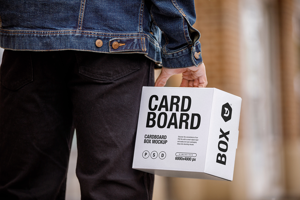 Cardboard Box Mockup, a Packaging Mockup by TD Mockup (Photo 2 of 2)