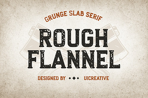 Rough Flannel Slab Serif Font