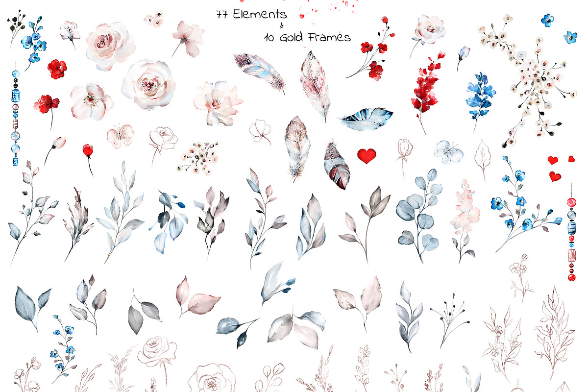 Spring Kiss - watercolor collection, a Work Illustration by Lisima (Photo 10 of 13)