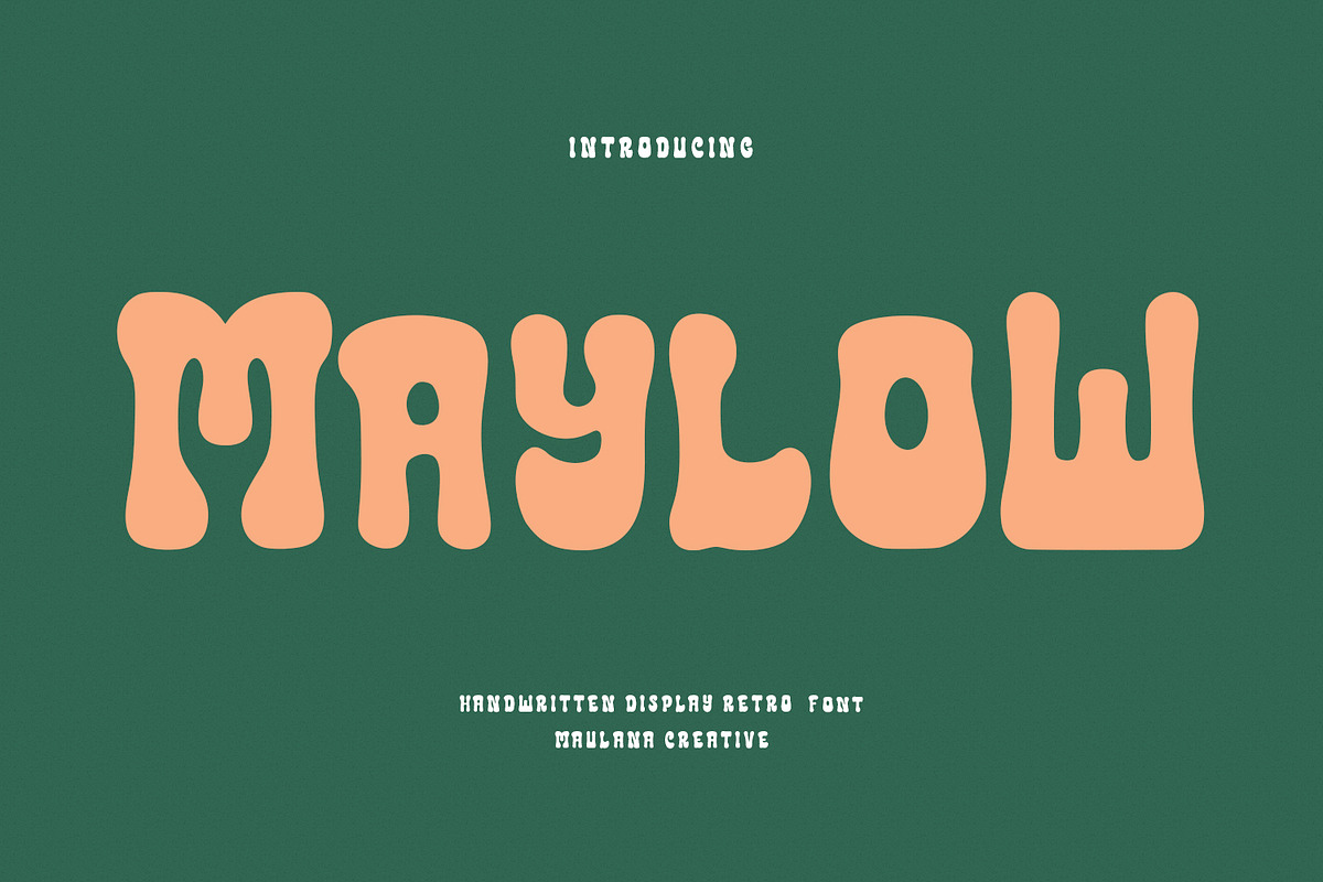Maylow Display Font, a Handwritten Font by Maulana Creative (Photo 1 of 8)