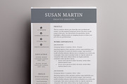 Creative resume template / CV, a Resume Template by Nordic Designs (Thumbnail 1 of 4)