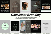 Wellness Instagram Post Templates, a Social Media Template by Hell Yeah Designs (Thumbnail 8 of 8)