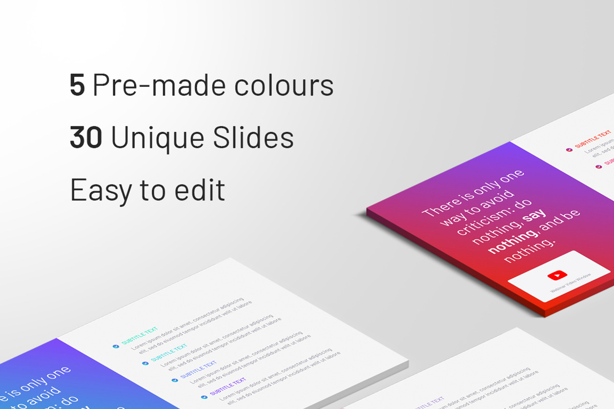 Webinar for Keynote, a Presentation Template by HiSlide.io