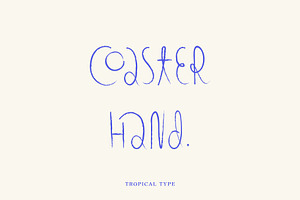 Coaster - Hand Drawn Font