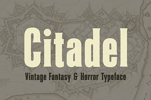 Citadel Fantasy Game Font, a Serif Font by Paper Moon Graphic Supply