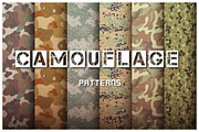 Camouflage Pattern Set, a Pattern Graphic by Alex Serada (Thumbnail 1 of 3)