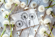 Dandelion Line Art SVG Bundle, a Decorative Illustration by Dervik Art Store (Thumbnail 6 of 8)