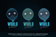 World Gamer Logo, a Branding & Logo Template by BMACHINA Labs. (Thumbnail 4 of 6)