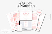 Pink Retro Branding Kit Canva Templa, a Branding & Logo Template by ChicGraphix (Thumbnail 1 of 7)