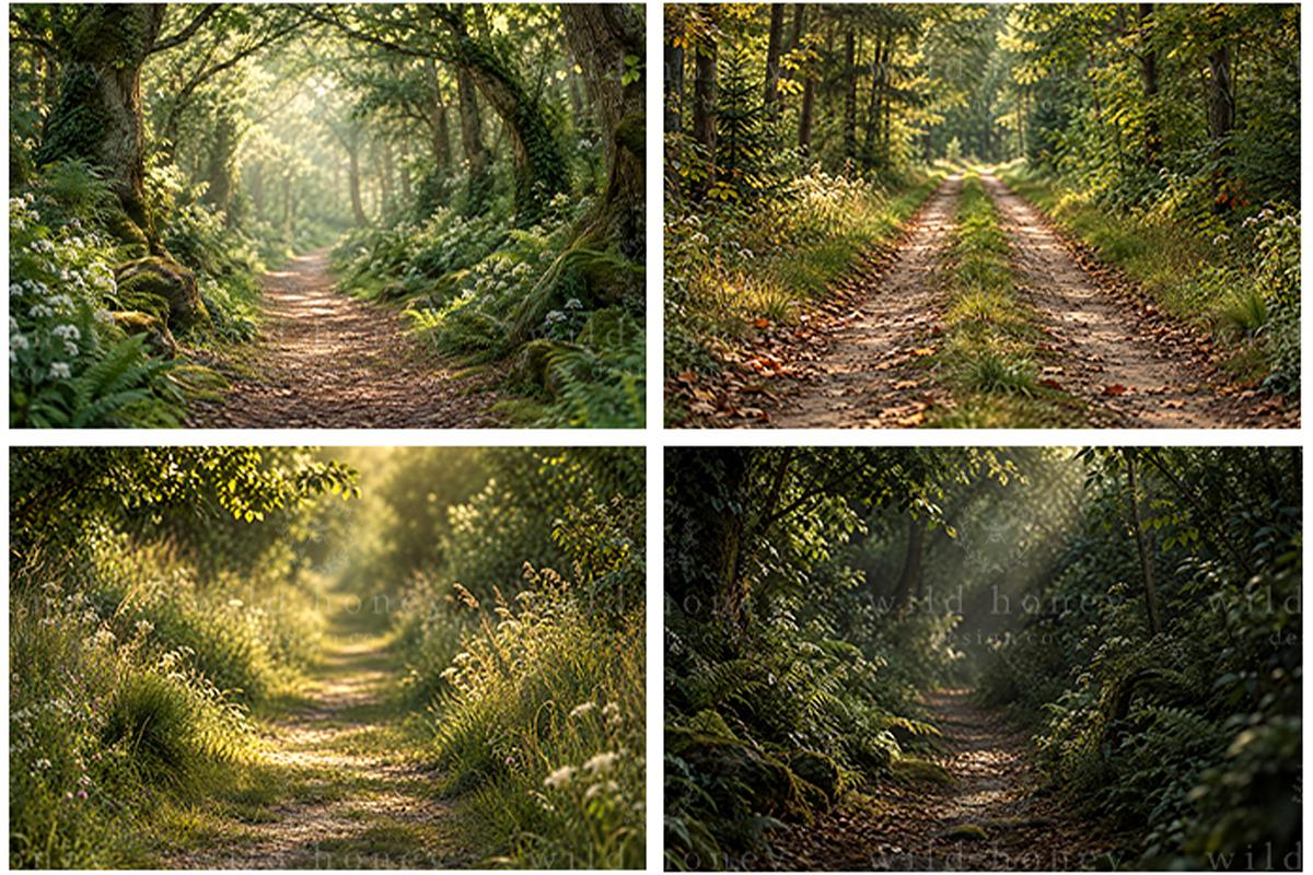 Green Path Digital Backdrop BUNDLE, a Layer Style Add-On by Wild Honey Design Co. (Photo 2 of 4)