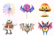 Groovy Halloween Clipart, an Illustration by CreationArt (Thumbnail 8 of 9)