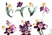 Purple floral pattern, orchids, a Pattern Graphic by Lisima (Thumbnail 13 of 15)