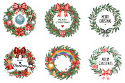 Christmas Wreath PNG  Bundle, an Illustration by DreamArtGraphic (Thumbnail 4 of 5)