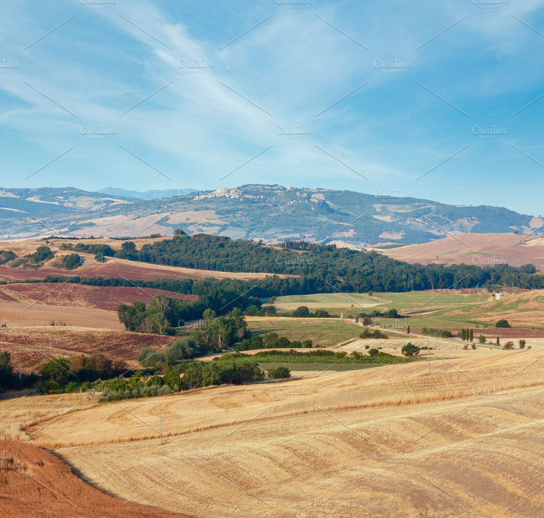 Morning countryside, Italy, a Nature Photo by YuriyB