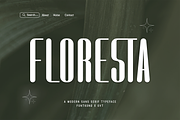 Floresta-Modern Sans Serif Typeface, a Sans Serif Font by overlaytemplates (Thumbnail 1 of 5)