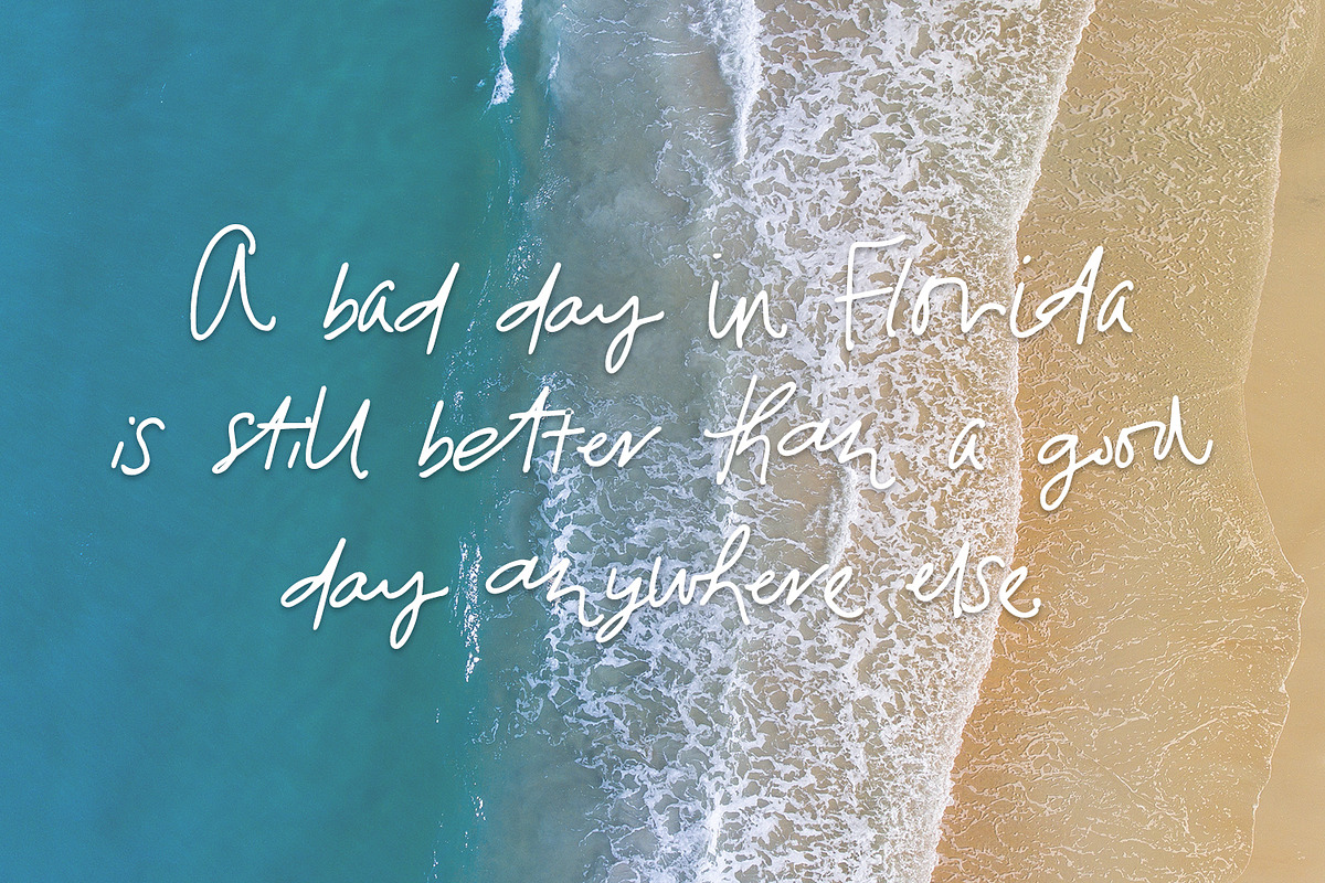 Florida Girl Script and Sans Duo, a Script Font by Beck McCormick (Photo 4 of 6)