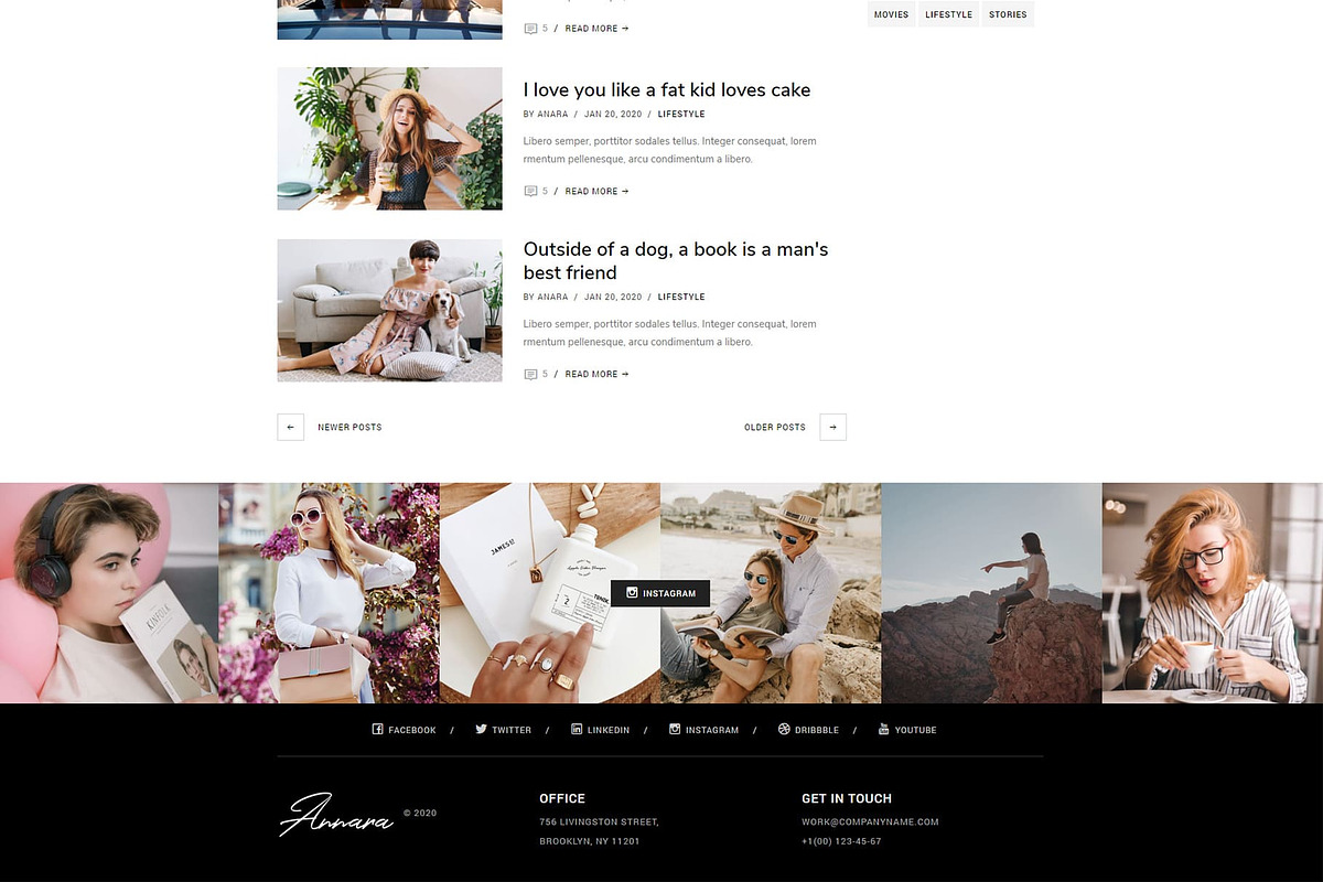 Anara - Personal Blog, a Bootstrap Template by aliarslan (Photo 8 of 8)