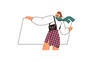 People with blank ad banners set, an Illustration by PaperTrident (Thumbnail 5 of 17)