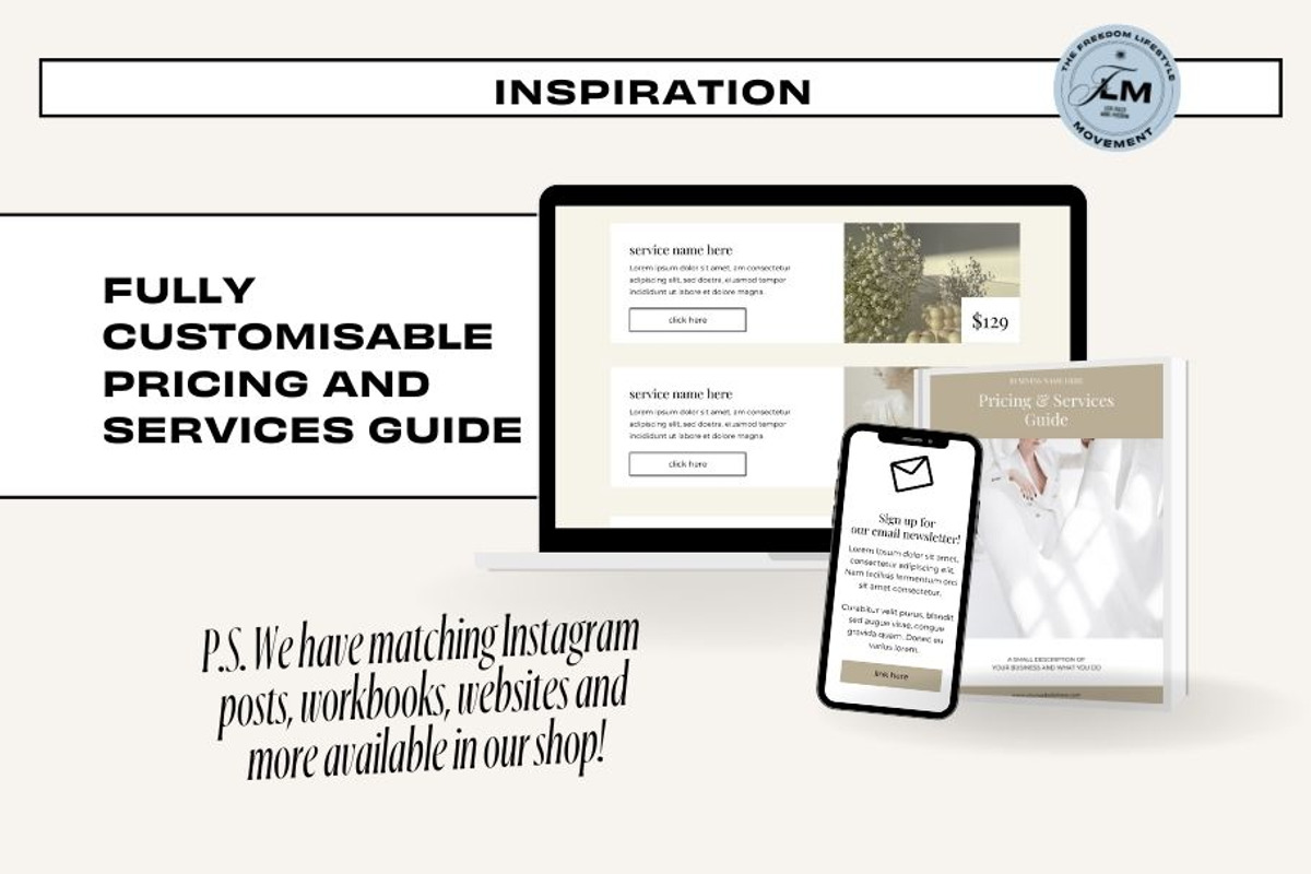 Pricing Guide - White Luxe, a Social Media Template by Freedom Business Shop (Photo 9 of 11)