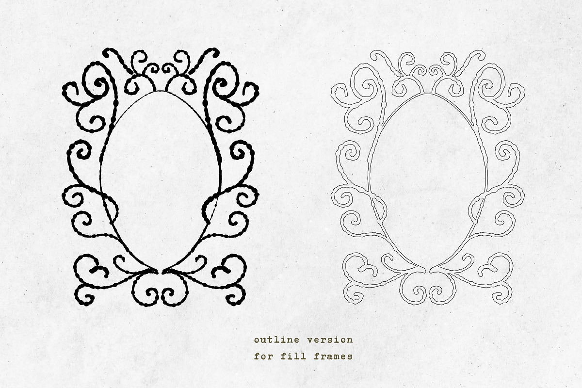 Whimsical Flourish Frames, an Object Graphic by PaperJamLab (Photo 9 of 10)