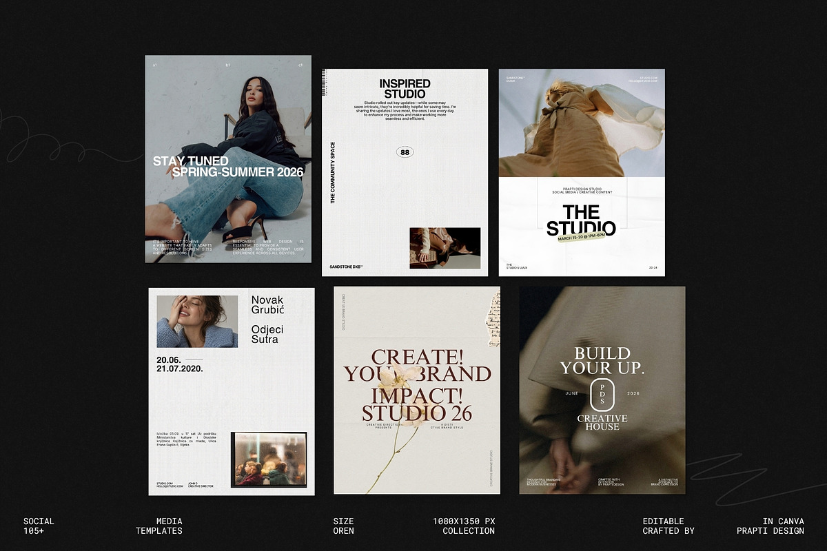 OREN | Instagram Post Bundle, a Social Media Template by Prapti Design (Photo 1 of 10)