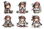Cute Hot Chocolate Girl Clipart, an Illustration by DreamArtGraphic (Thumbnail 2 of 5)