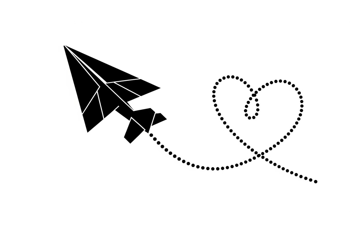 Paper Airplane Heart SVG Bundle, an Illustration by jahid234 (Photo 2 of 31)