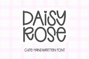 Daisy Rose | Cute Handwritten Font, a Handwritten Font by KA Designs