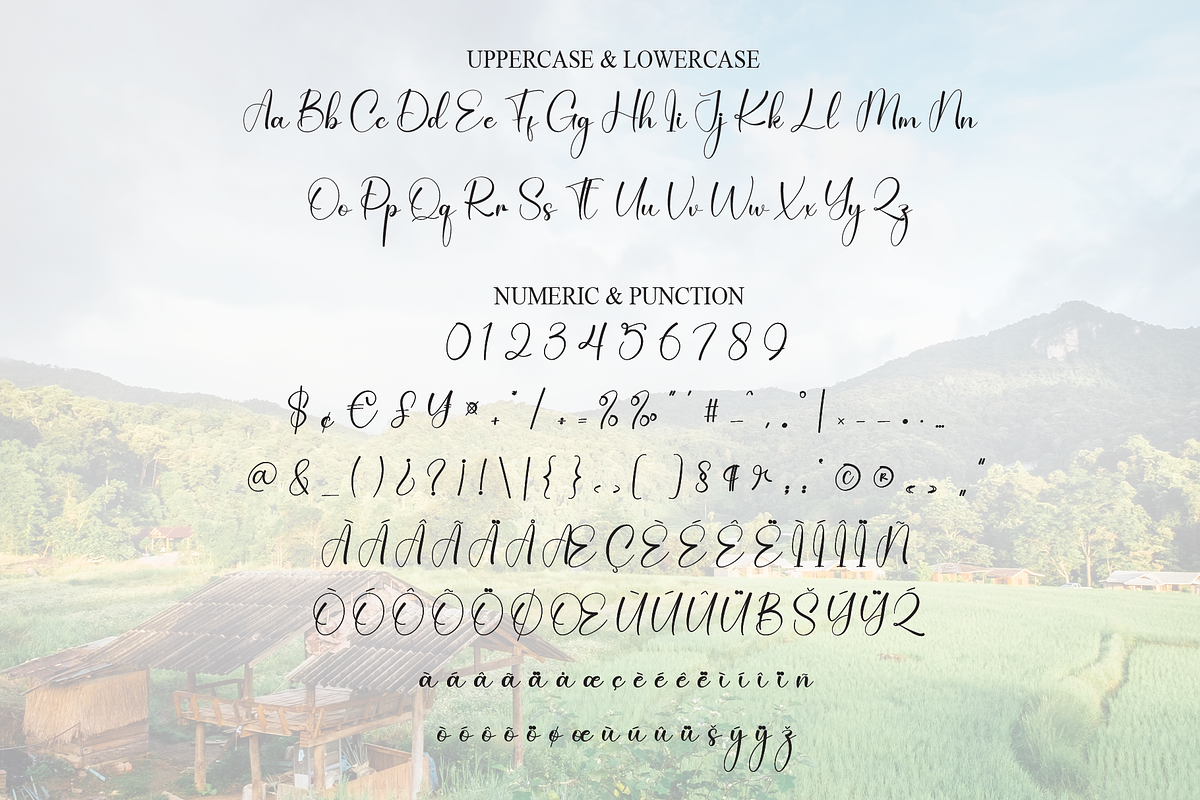 Countryside | Script Font, a Handwritten Font by Scratchones (Photo 7 of 8)