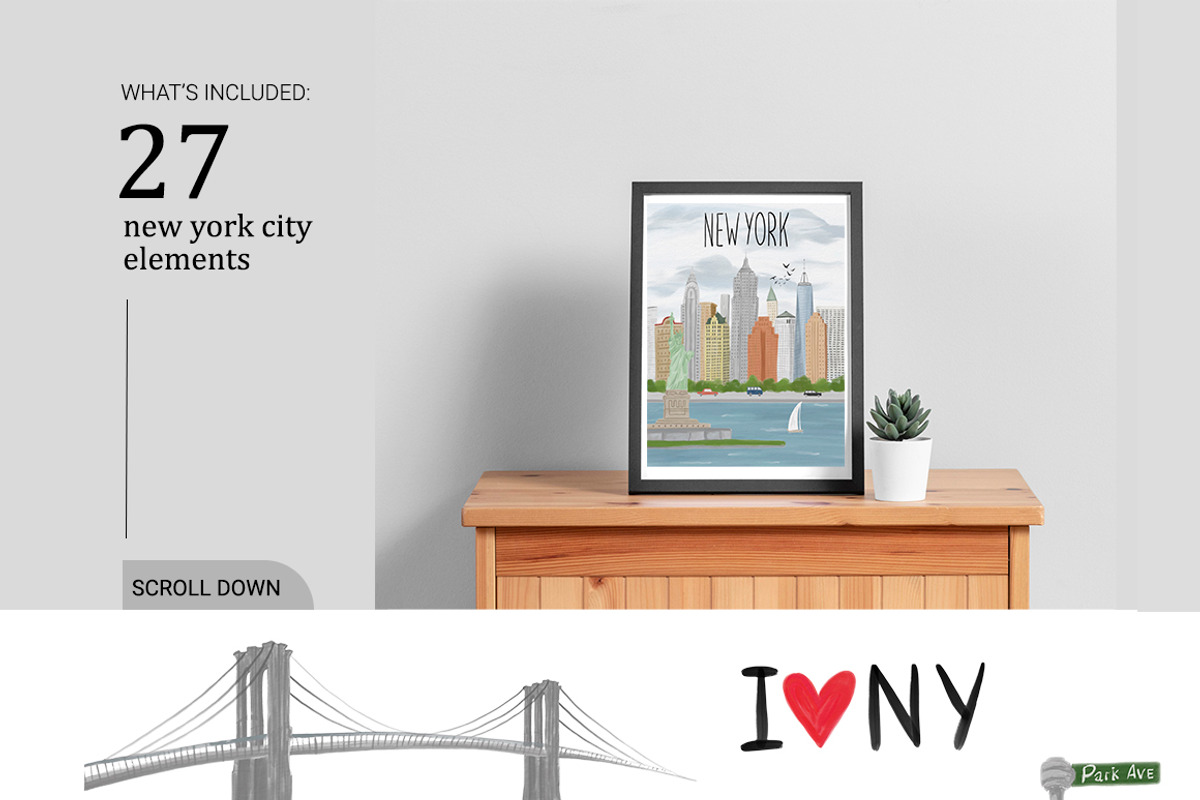 New York Print Creator, Scene, a Person Illustration by AlineArtStore (Photo 4 of 15)