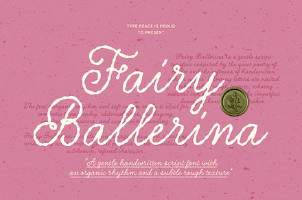 Fairy Ballerina | Script Font, a Script Font by type peace