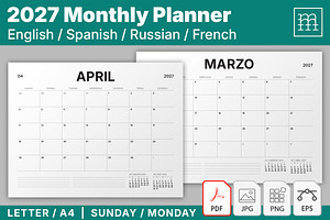 2027 Monthly Planner (MP050-2-27-L)