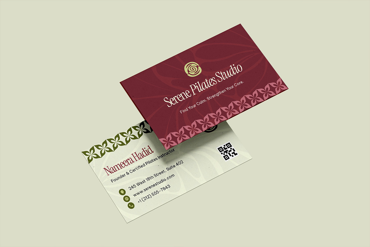 Serene - Business Card, a Business Card Template by StreaksideStd (Photo 2 of 3)