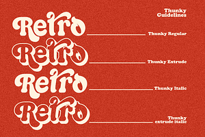 Thunky - Chunky Retro Typeface