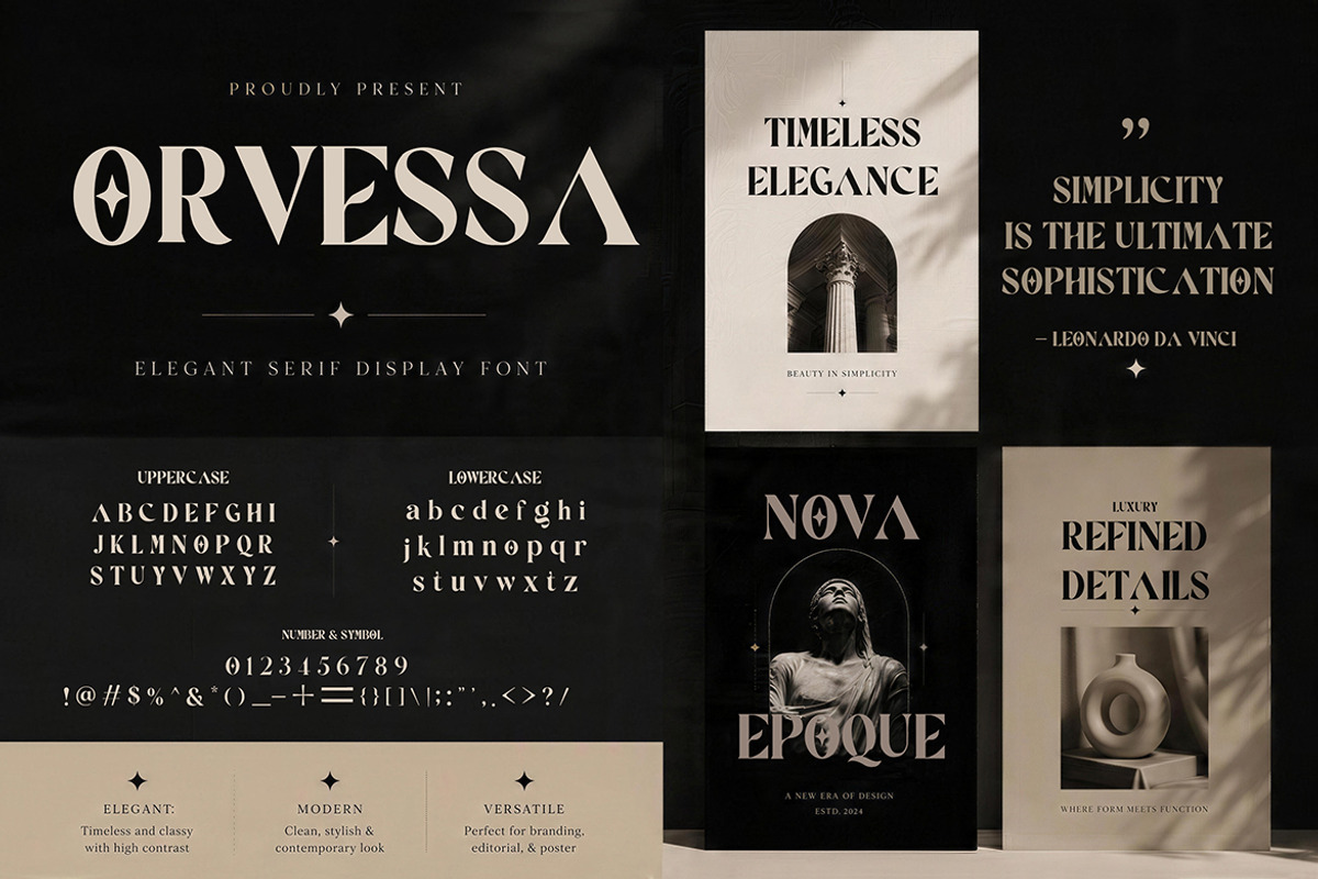 ORVESSA, a Serif Font by Pitchlook.Studio (Photo 4 of 4)