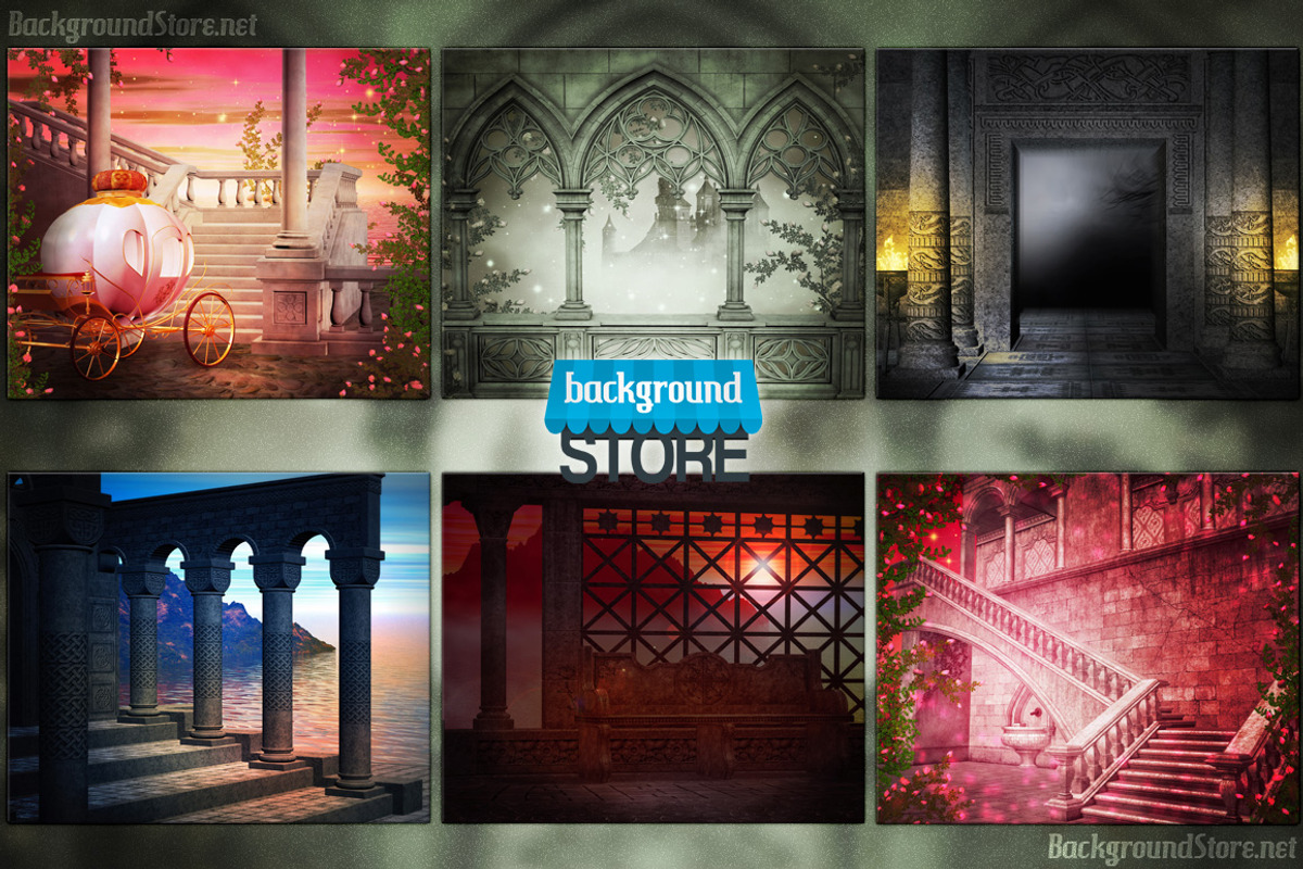 Gothic Fantasy Backdrops Bundle preview 2