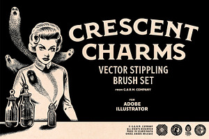 Crescent Charms - Stippling Brushes, a Brush Add-On by G.A.R.M. Company