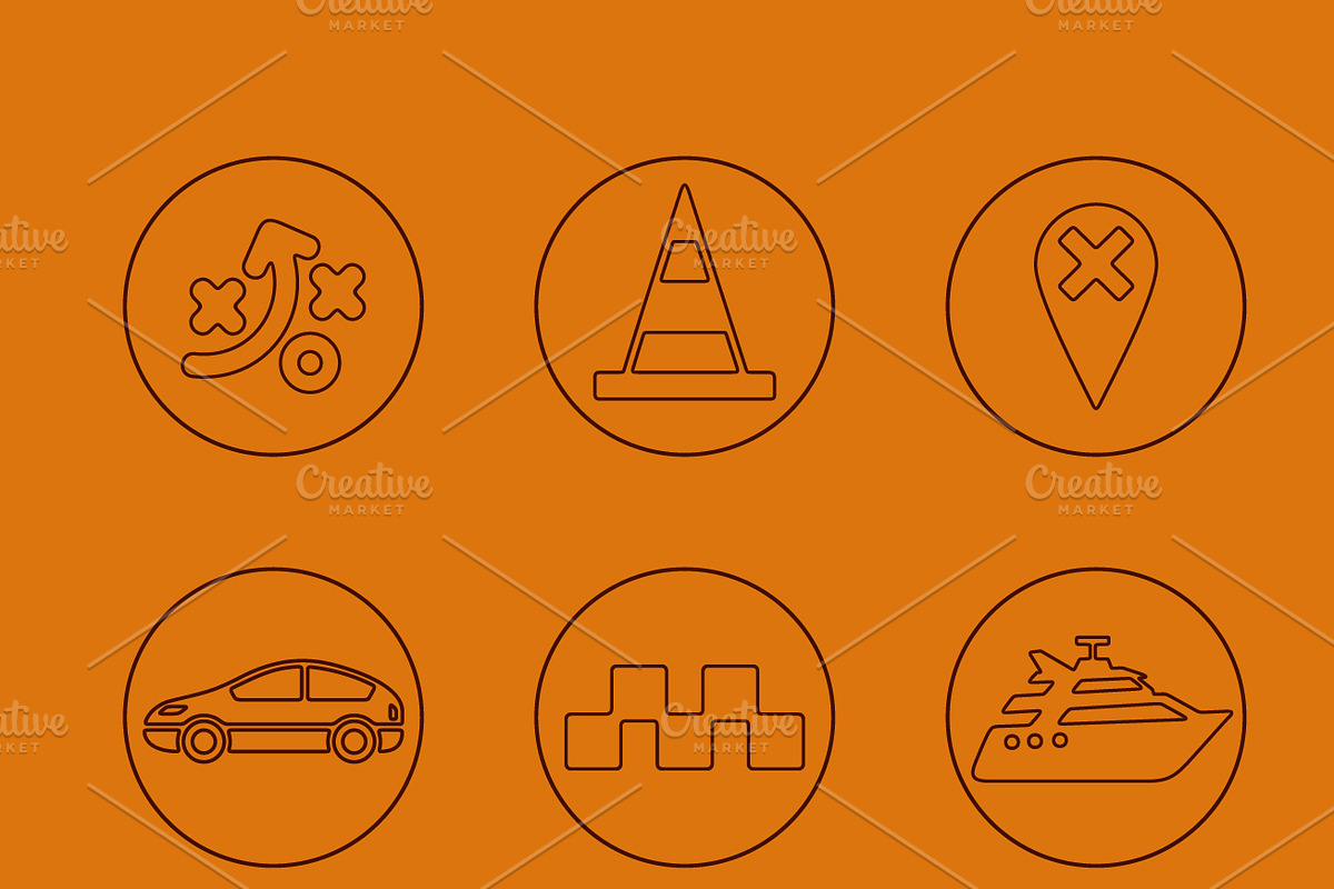49 NAVIGATION simple icons, an Outline Icon by Palau (Photo 3 of 4)