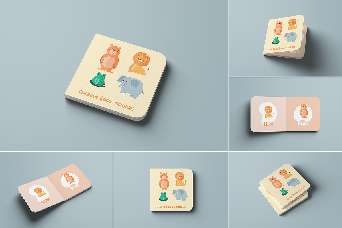 Children's Book Mockups, a Print Template by artimasa (Photo 1 of 8)